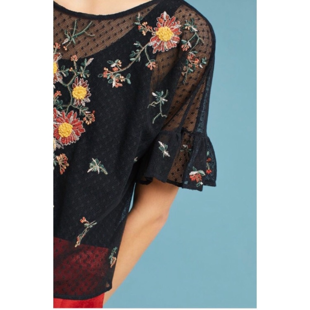NWT Embroidered Cadiz Top - Picture 3 of 4